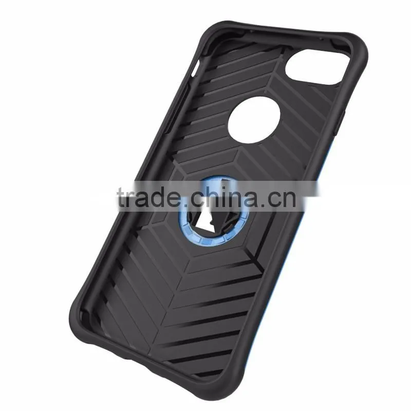360 degree rotation holder Android mobile phone case for samsung galaxy note 7, 2 in 1 combo case