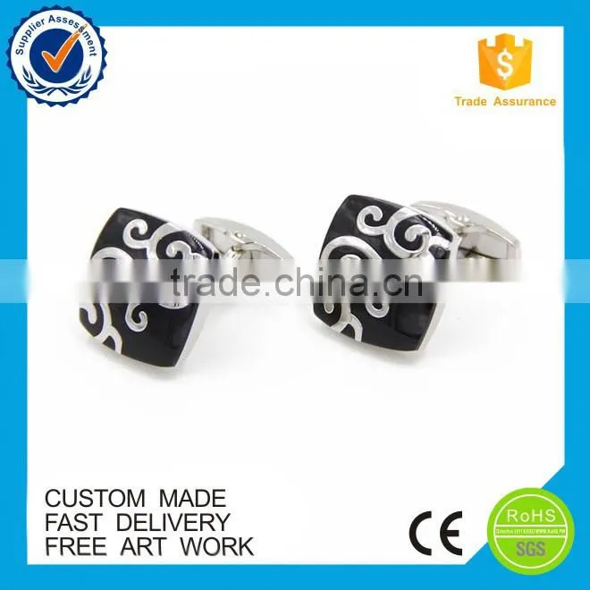 OEM Classical pattern metal suit shirt mens cufflinks