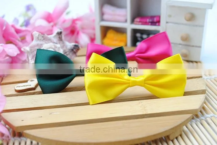high quality satin ribbon bow for bottle decoration