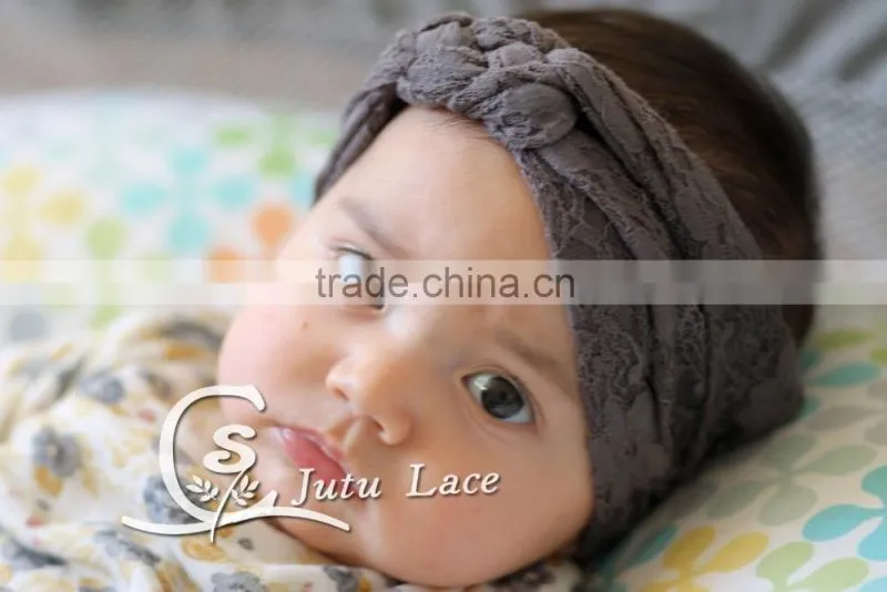 Mini plastic diamond fabric flower hair tie for sexy lady, Handmade Flower Bride Bohemian Headband headband