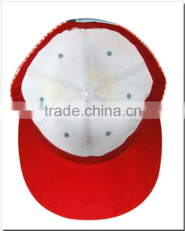 new fashion cotton flat peak hat