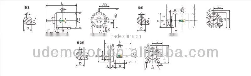 Y Series ac three phase general motor electric
