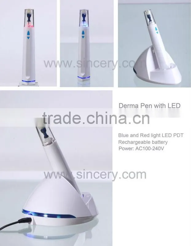 High quality electric derma roller with LED