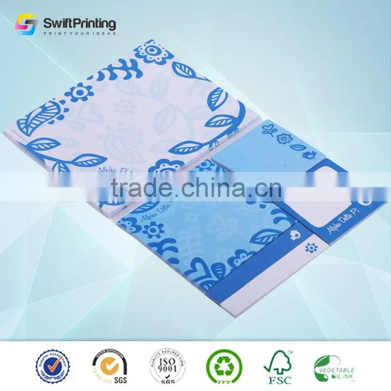 Newest Cheapest hard cover sticky notepad with index