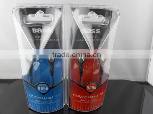 Good sound 3.5mm stereo jack metallic in-ear stereo metal earphone