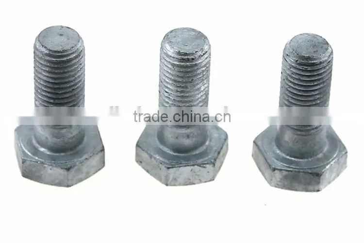 DIN960 coarse metal toggle hex bolt and washer and nut