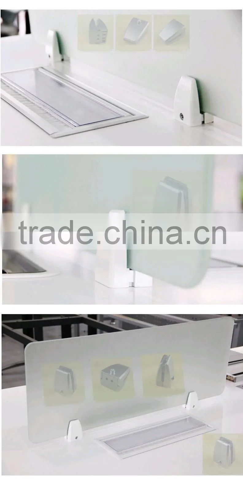 New design Aluminum decorative angle brackets office desk hardware parts