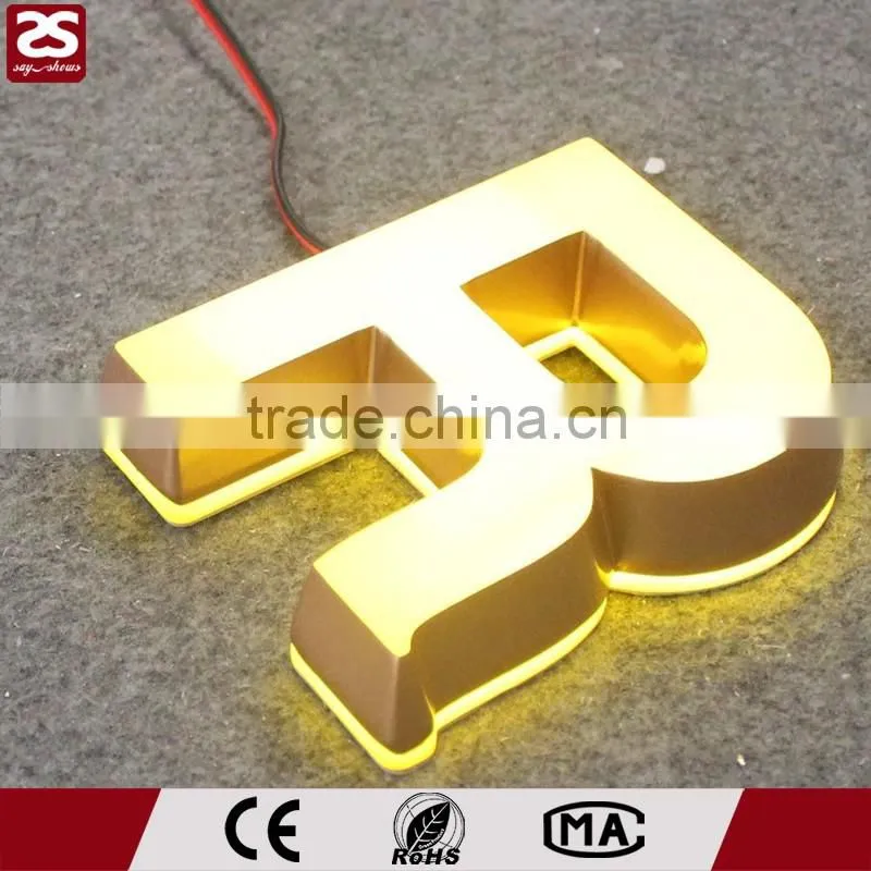 advertising signage acrylic mini sign front lit led sign letter