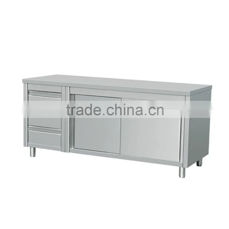 Icegreen Stainless Steel Work Prep Table/ Cabinet With 3 Left Drawers