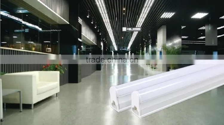 Jiangmen factory hot sale t5 integrated led tube 10W 60CM 100LM/W PF>0.9 with CE&RoHS approved t5 led tube