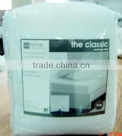 10" channel quilting cotton mattress pad