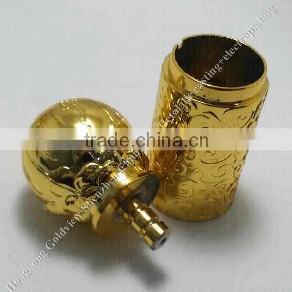 silver color fashion metal perfume package cap,Custom-made different finishing diecast zinc alloy perfume bottle caps