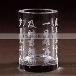 The lettering crystal office set