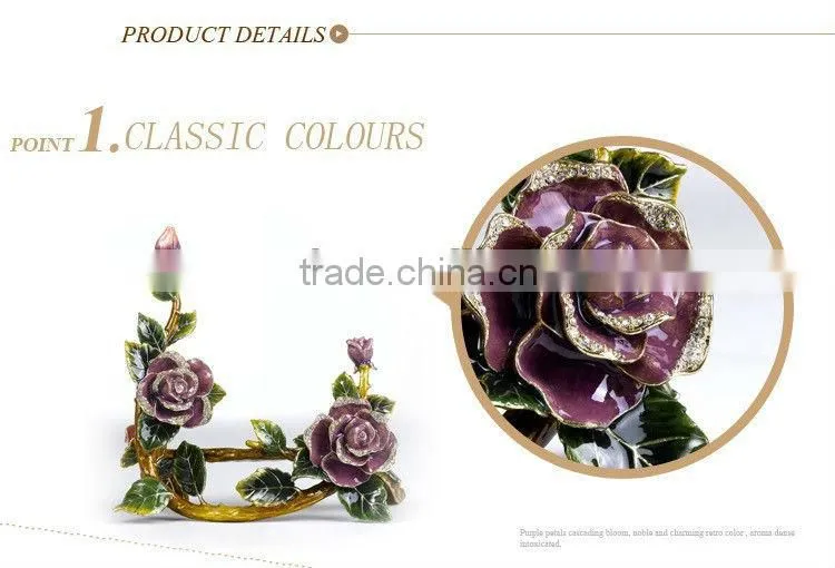 RORO Beautiful Life rose crystal glass enamel photo frame picture frame