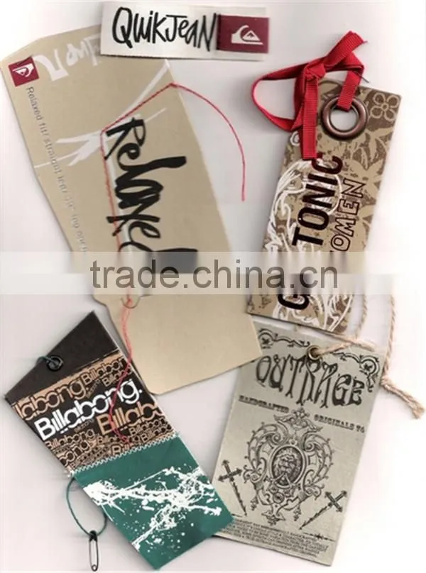 diamond pattern tags specialty hang tags design 1.5''*2.5''