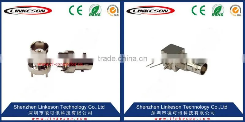bnc female rf coaxial connector, pcb connector