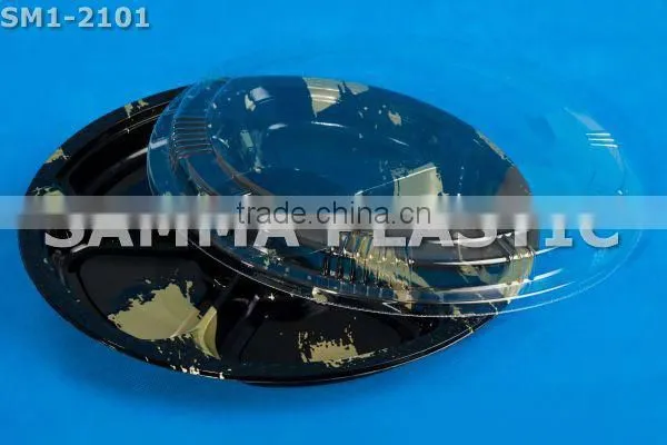 Disposable Plastic Round Food Divided Packaging