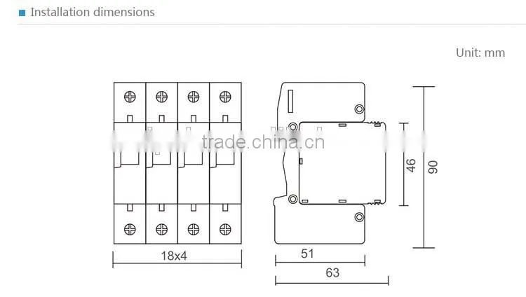 Saip/Saipwell AC Surge Protective Device 2P SPD (SP-B30)