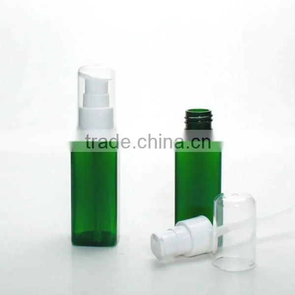 Treatment pump PET 60ml Square Green Clear