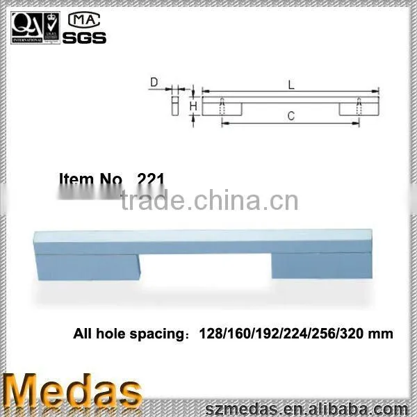 Aluminium cabinet furniture handles