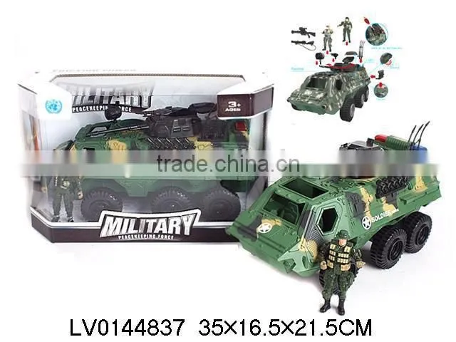 Hot-selling plastic friction tank toy military vehicle