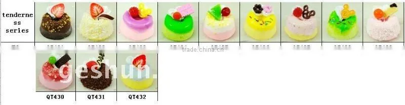 Fake dessert cake gift soft pvc keychain
