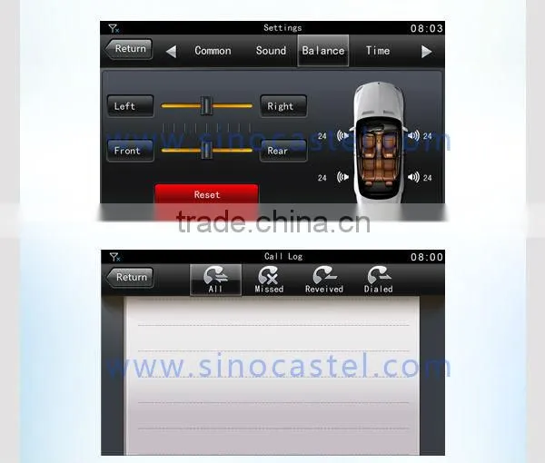 2 DIN GPS Naivgation System for Toyota models