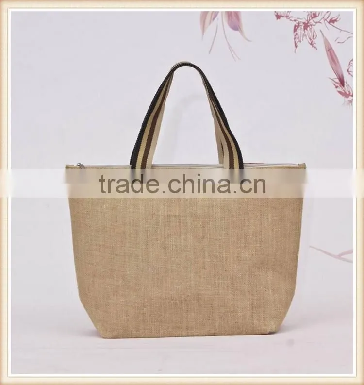 Ecog boutique jute bag with cotton lining