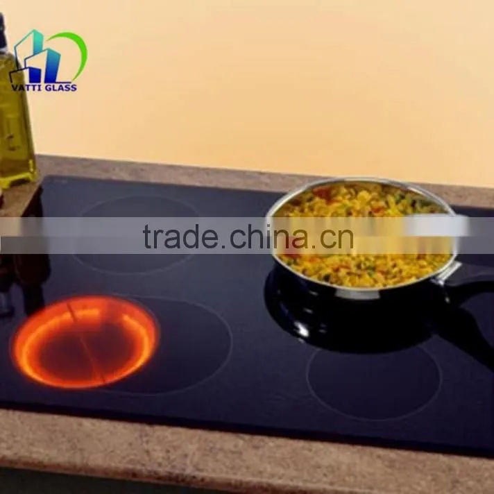 Hot sell glass ceramic sheet for fireplace glass door