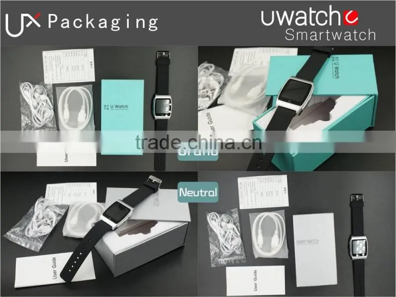 Bluetooth smart watch wristwatch UX Uwatch compatible with IOS and Android