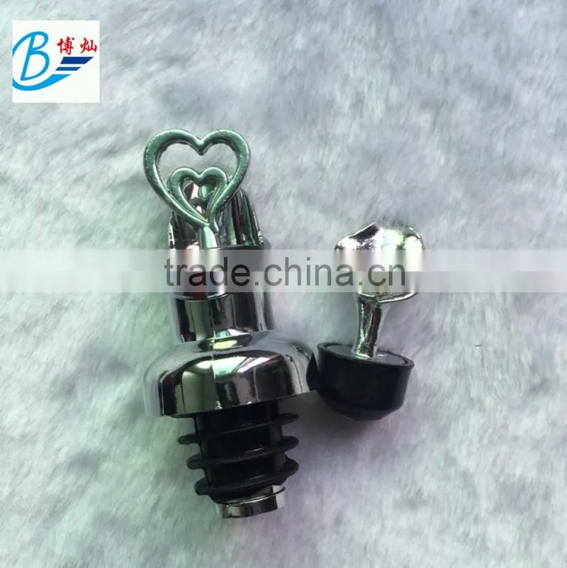 Wine pourer two heart wine poure cute design wine pourer