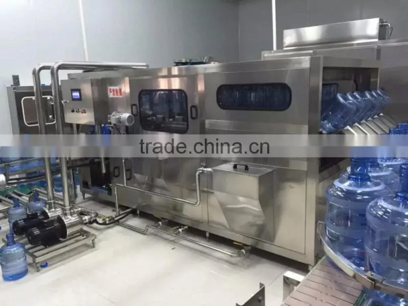 19L bucket mineral water production line/450bph 5 gallon bottle filling machine