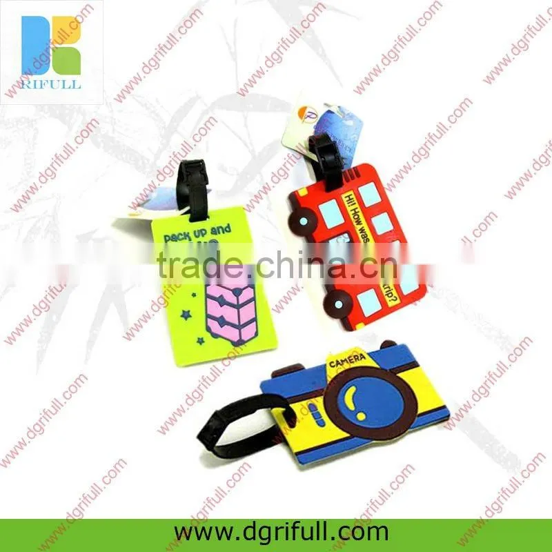 colorful silicone luggage tag