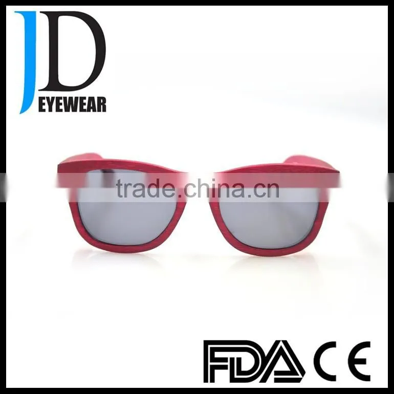 Custom Logo Natural Wood Free Sample Aviator Sunglasses