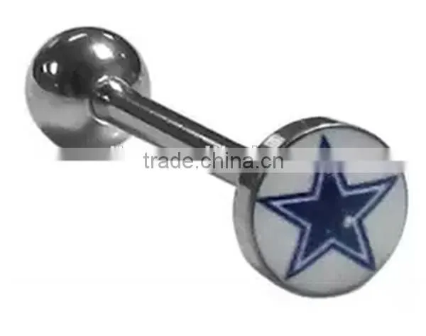 Fashion animal tongue ring barbell piercings body jewelry