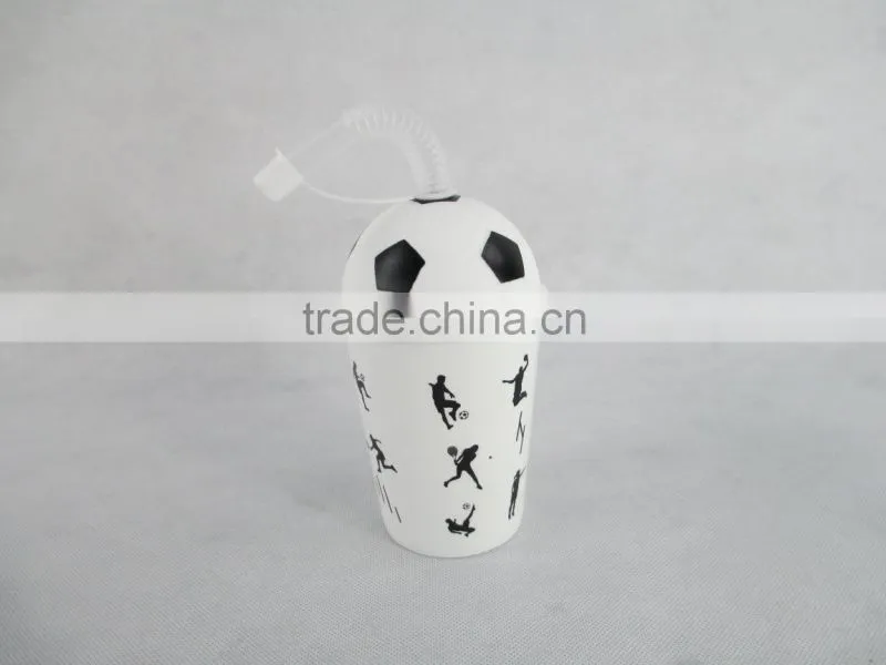 2014 NEW sports 300ml *425ml kids drinking cups with straw