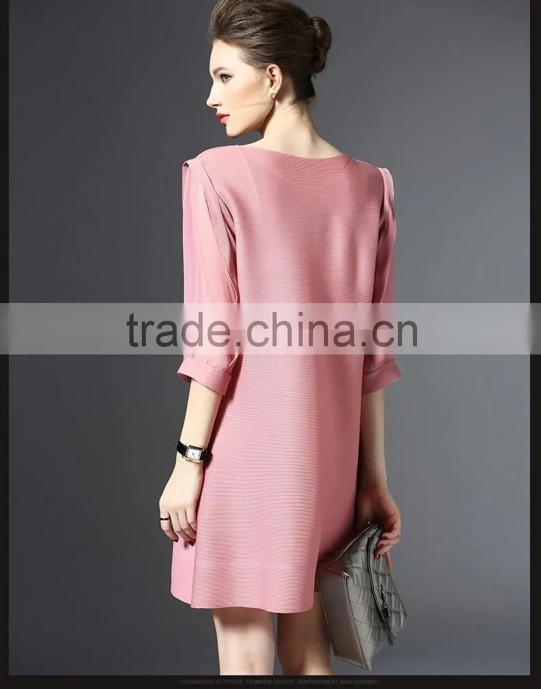 2016 New Fahion women's dress Lanternsleeves for the evening party