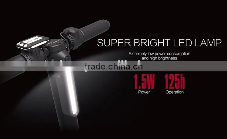 2016 New 5 inch foldable electric scooter carbon fiber road bike with led light