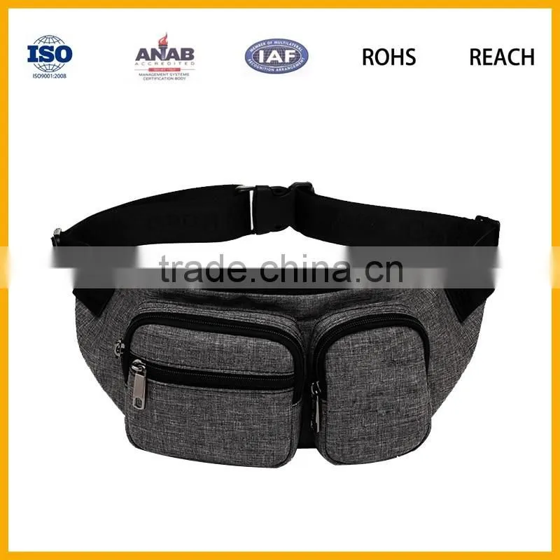 Men's Nylon Crossbody Bag Outdoor Sports Hiking Travel Riding Waist Bag