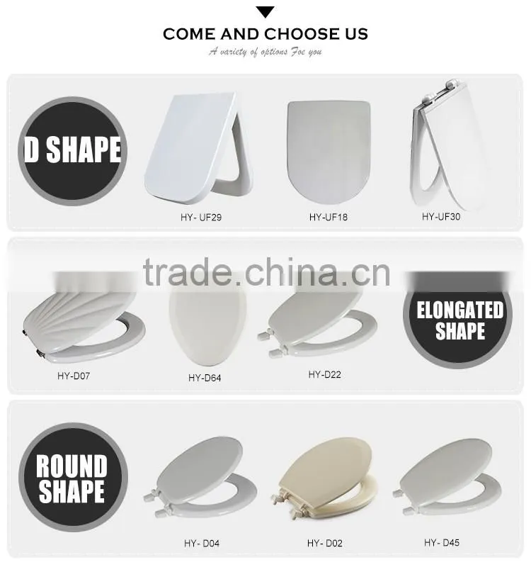 Personalized convenient natural color one piece toilet seats