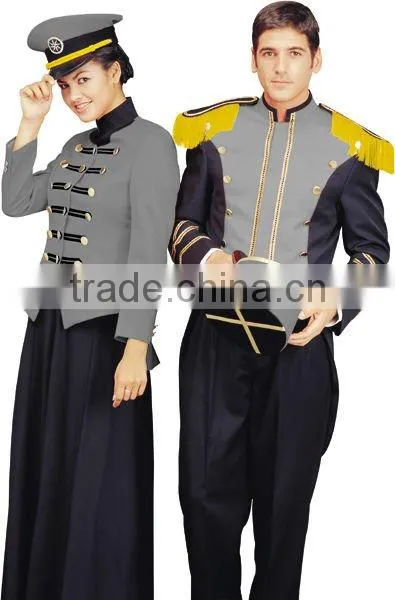 Hot selled customer-made handsome hotel guard uniform