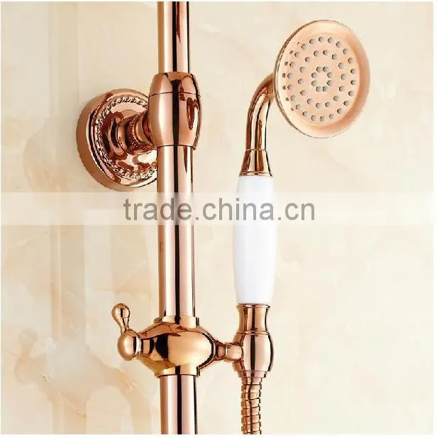 bathroom rain shower taps, titanium gold shower taps