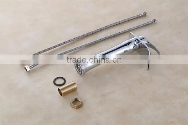 single hand soild brass luxury faucet, star hotel faucet, fancy water faucet for bathroom