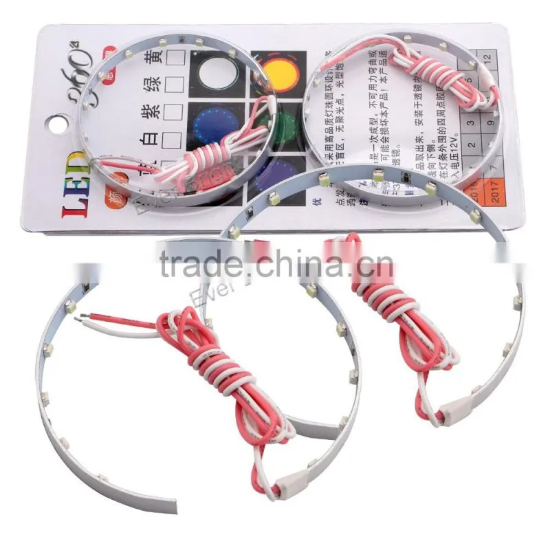 New product Colorful led devil eyes angel light 12V evil eye for 3''inch car projector lens