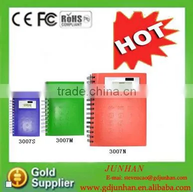 fashionable mini fancy leather Notepad with calculator