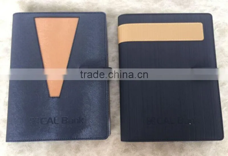 customized leather cover usb flash disk notebook