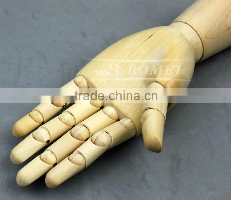 12" wooden male hand artist manikin