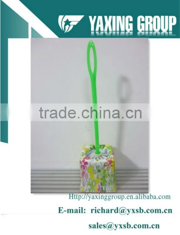 plastic toilet brush set