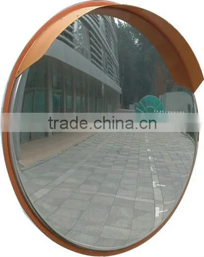 outdoor convex mirror use for traffic safety