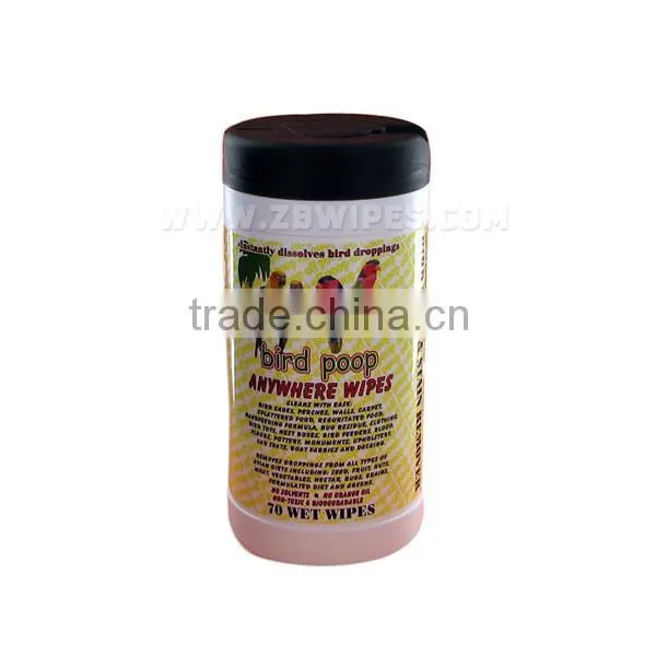 Bird Poop-off Wipes Cleaning Garden Wet Tissue